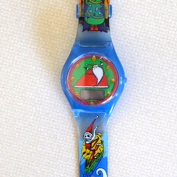 NEW 1994 DISNEY NIGHTMARE BEFORE CHRISTMAS COMPLETE DIGITAL WATCH SET OF 4 - Picture 8 of 14